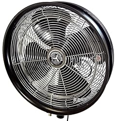 HydroMist 18" Shrouded Oscillating Misting Fan with