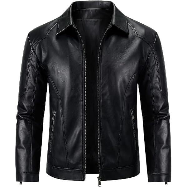 Mens Distress Leather Jackets Motorcycle Bomber Biker Stylish