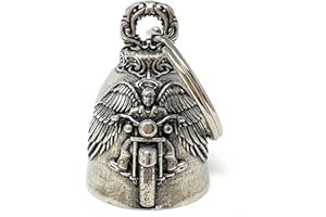 Bravo Bells - Motorcycle Angel Biker Bell Accessory or Key Chain for Luck on the Road - Made in the USA