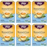 Yogi Tea - Stomach Ease (6 Pack) - Supports Healthy Digestion with Peppermint, Licorice Root, and Ayurvedic Herbs - Caffeine Free - 96 Organic Herbal Tea Bags