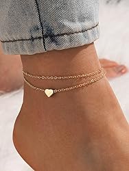 Rotnso Anklets for Women 14K Real Gold Plated Ankle