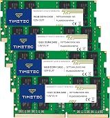 Timetec 64GB Kit DDR4 2400 SODIMM 4x16GB PC4-19200 260-Pin Notebook RAM view 3