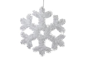 Northlight Tinsel Snowflake Christmas Window Decoration - 13.5"