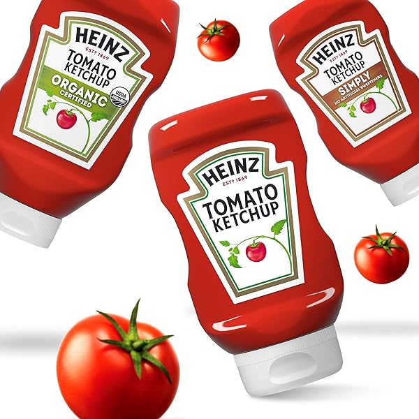 HEINZ TOMATO KETCHUP, 14 OZ BOTTLE