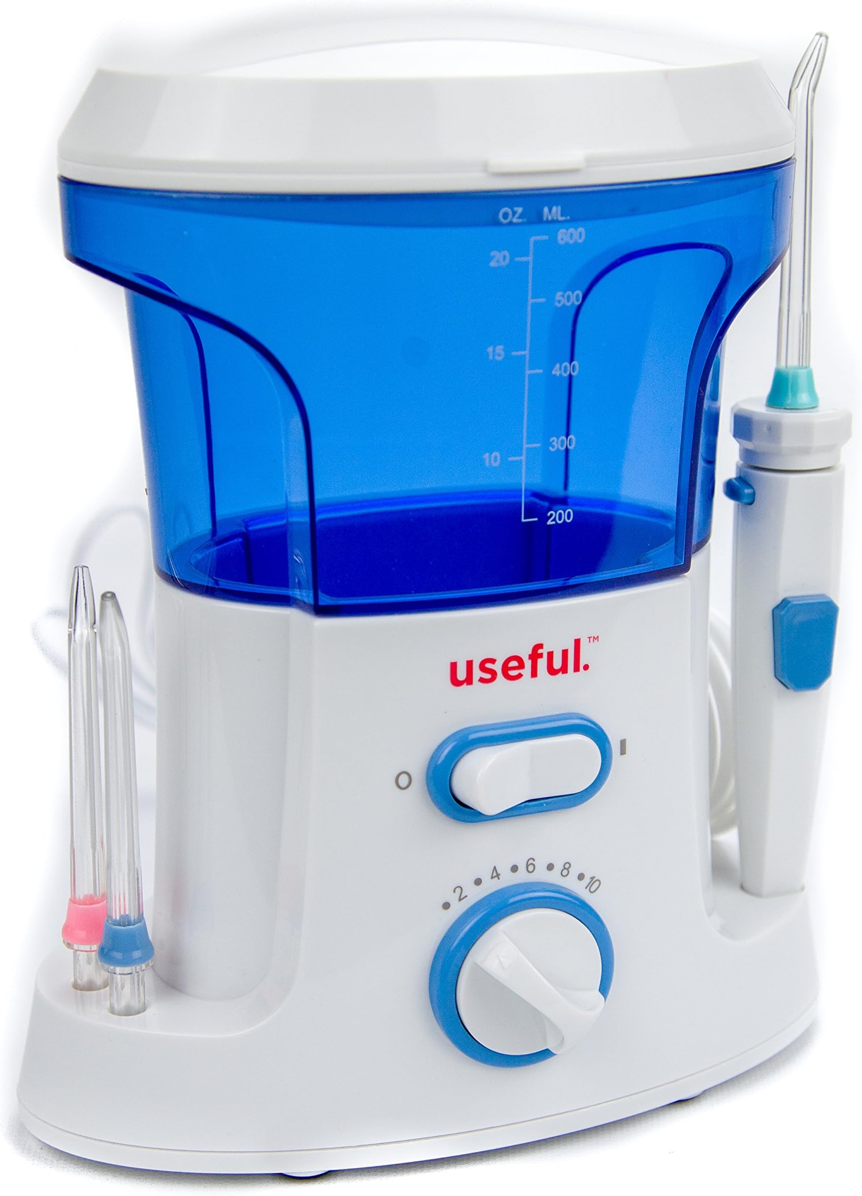 Oral Irrigator,FDA Electronic Water Dental Flosser Rechargeable Waterproof Dental Cleaner with Collapsible Design for Home and Travel Water Tank