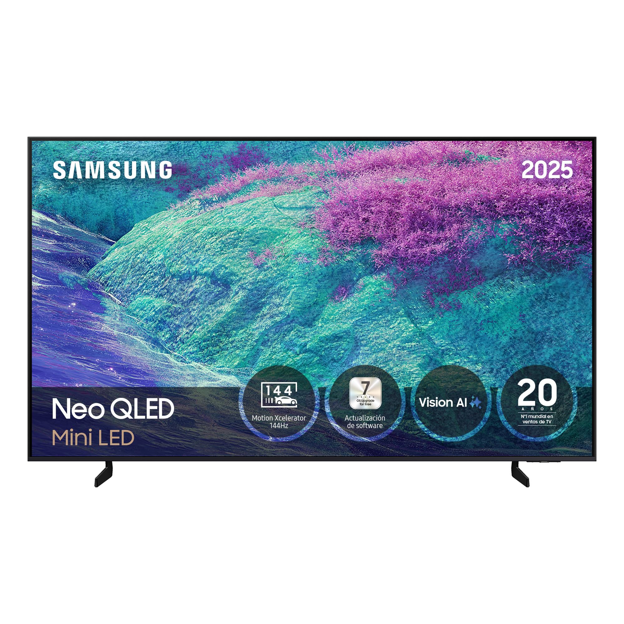 Samsung TV 75 Pulgadas Neo QLED QN1EF 4K Mini LED Smart TV con Vision AI, Pantalla sin Reflejos con Glare Free y Motion Xcelerator 144Hz