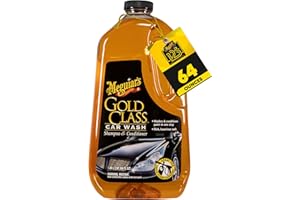 Meguiar's Gold Class Car Wash, Rich Foaming Car Soap for Bucket Wash or Foam Cannon Use, Safe on All Paints, Adds Glossy Shine, Gifts for Car Lovers or Car Guy Gifts for Men, 64 Oz