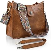 APHISON Crossbody Bags For Women Trendy, Vegan Leather Hobo Purse Shoulder Handbag Bucket Bag with 2 Strap