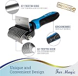Fur Magic Deshedding Dematting Tool 2-in-1 Dual-Sided Grooming Brush view 5