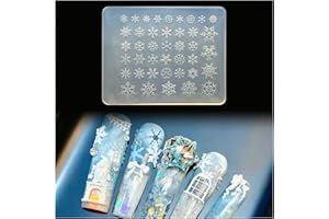 BHCCXZ 3D Snowflake Gel Nail Art Mold Arts Resin Snow Molds for Accessories Supplies Snowy Silicone Tools Winter Nails Style