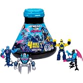 MrBeast Lab Hybrids Mega Pack, 4 Mix &amp; Match Figures, 7 Accessories | 4-inch action figures with 10 points of articulation; crack the MrBeast Lab Containment Vessel to reveal MrBeast toys