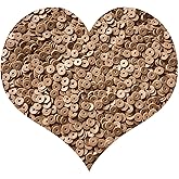 Xinhongo 2000pcs Brown Clay Heishi Flat Beads for Jewelry Making - Earring, Bracelet, Necklace