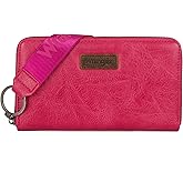 Wrangler Women's Wallets Wristlet Credit Card Wallet Large Capacity Wallets Women RFID Blocking Wallett Woman Pink Wallets for Women
