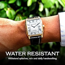 Miykon Vintage Watches for Men - Tank Square Gold
