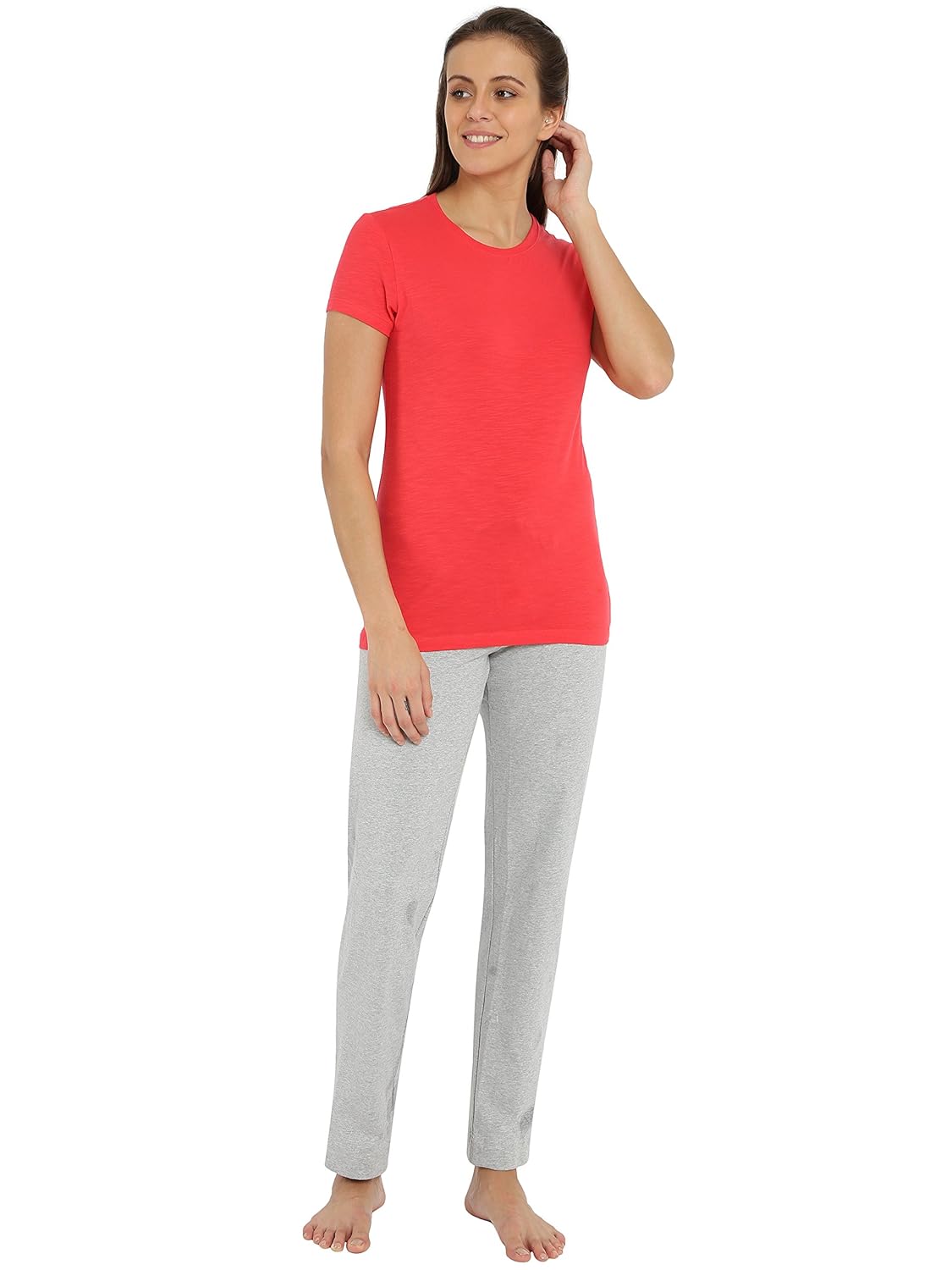 jockey women's cotton round neck t-shirt