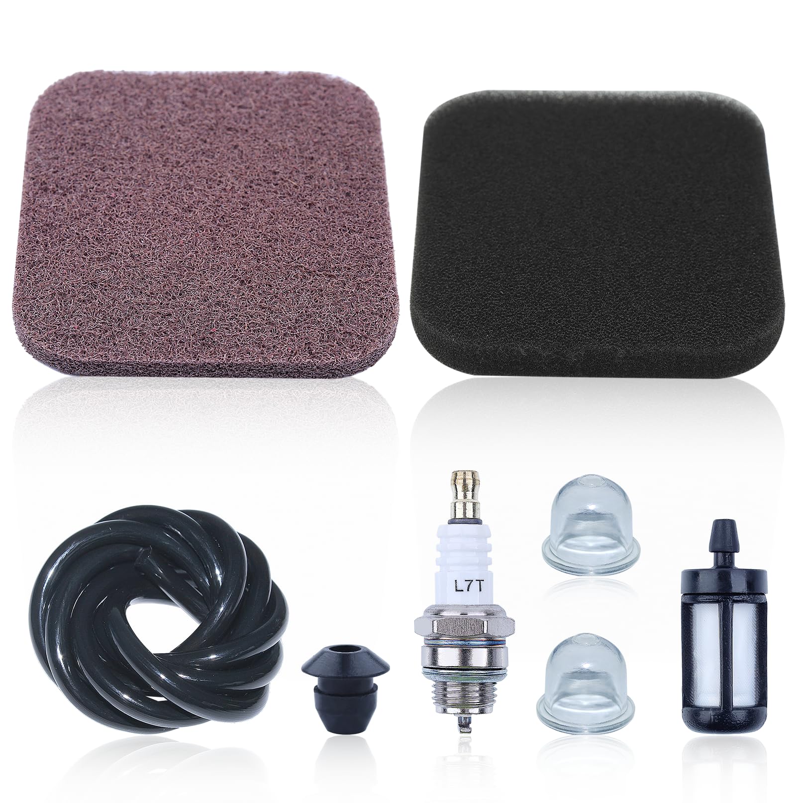 AUMEL 4137 124 1500 Air Fuel Pre Filter Line Hose Grommet Repair Kit For Stihl FC75 FC85 FS75 FS80 FS85 HS75 HS80 BG75 FS85R HL75K HS85 Trimmers part w/Primer Bulb Spark Plug.