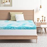 EGO Topper 2 Inch King Memory Foam Mattress Topper, Gel Foam Mattress Topper for Pressure Relief, Ventilated Design Bed Topper in a Box, CertiPUR-US Certified, 76"×80", Medium