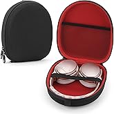 Headphones Carrying Case for Bose QuietComfort 35, QC35, QC25, QC15, AE2, SoundLink, SoundTrue/Protective Hard Shell Travel Bag with Storage Space for Cable and Accessories (Black/Red)