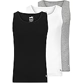 Puma Mens Men's 3 Pack Ribbed Tank Tops