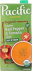 Pacific Foods Organic Low Sodium Red Pepper And Tomato Soup, 32 fz