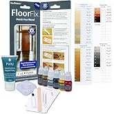 CalFlor FloorFix Mix2Match Hardwood &amp; Laminate Repair Kit &ndash; 20 Color Formulas + Grain &amp; Gloss Tools