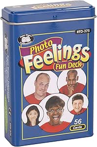 Super Duper Publications Photo Feelings Fun Flash Cards Autism Spectrum Disorder ASD Educational Learning Resource for Children