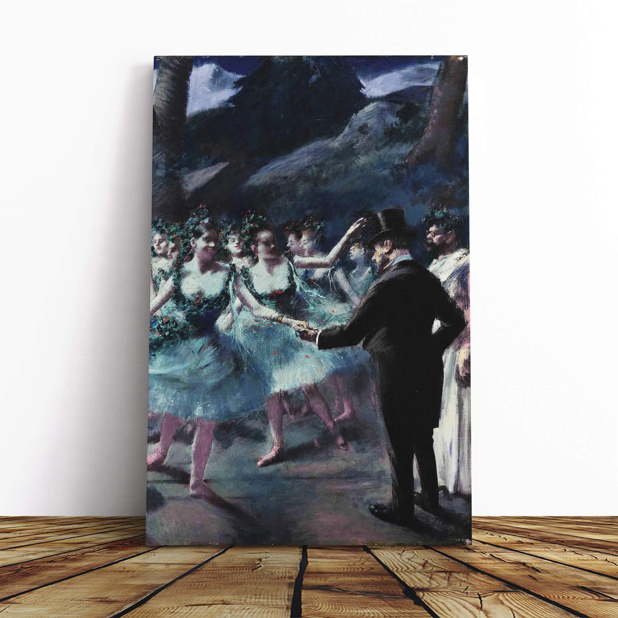 Jean-Louis Forain The Ballet Canvas Print | Gallery Wrapped 30mm Frame Wall Art | 20x14 inches | Ready to Hang | Modern Picture | Living Room Bedroom Lounge Office