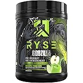 "RYSE Up Supplements" Godzilla Pre Workout | Intense Pumps, Energy, & Focus | Citrulline & Beta Alanine | 400mg Total Caffein