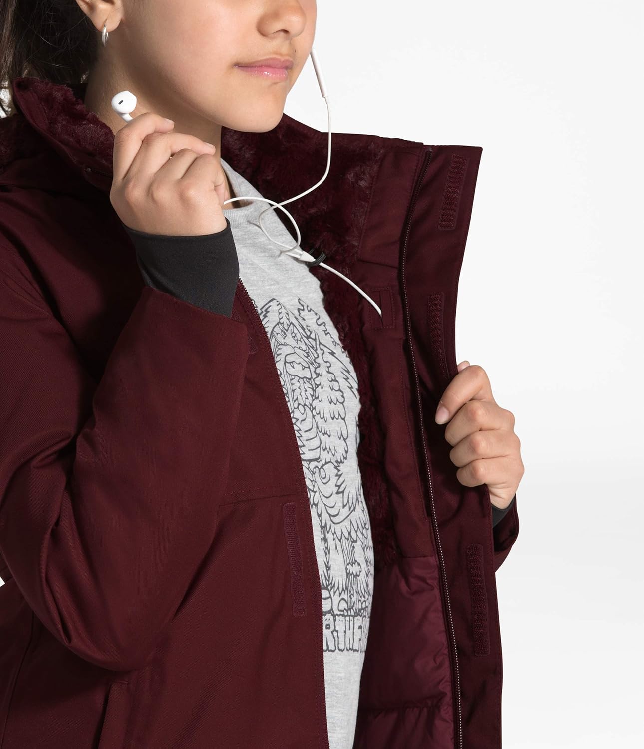 north face arctic swirl down parka