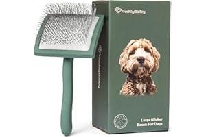 Freshly Bailey Doodle Brush for Goldendoodle, Poodle, and Labradoodle Coats - Best Slicker for Dogs With Wavy & Curly Hair - Detangle & Fluff Like a Pro - Grooming Must Haves (Large)
