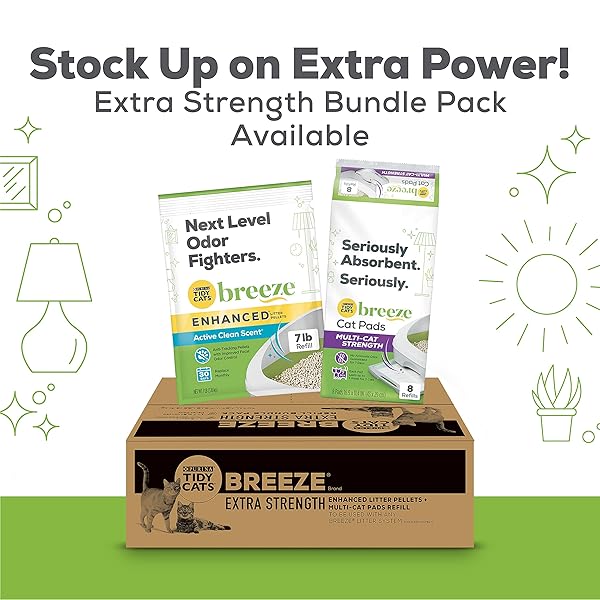 PURINA TIDY CATS BREEZE LITTER SYSTEM CAT REFILL BUNDLE – 7.91 LB. BOX