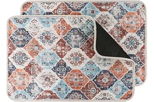 IEUUMLER Washable Pee Pads for Dogs, 2 Pack Reusable Pee Pads for Dogs Non-Slip Grip, Super Absorbent Waterproof Puppy Pads for Potty Training, Playpen, Crate, Whelping Box EU011 (Orange,30" x 20")