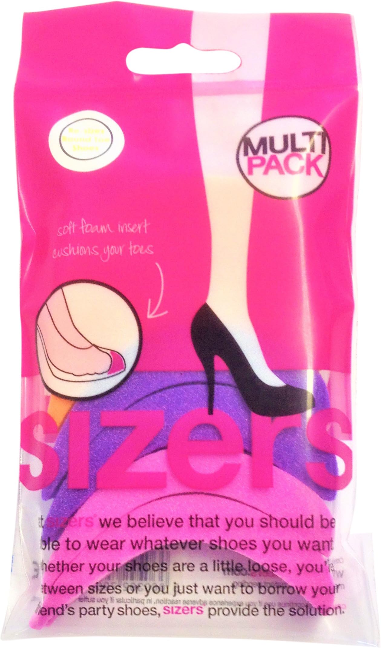 Sizers (MOULDABLE) Round-Toe Shoe Sizing Insert