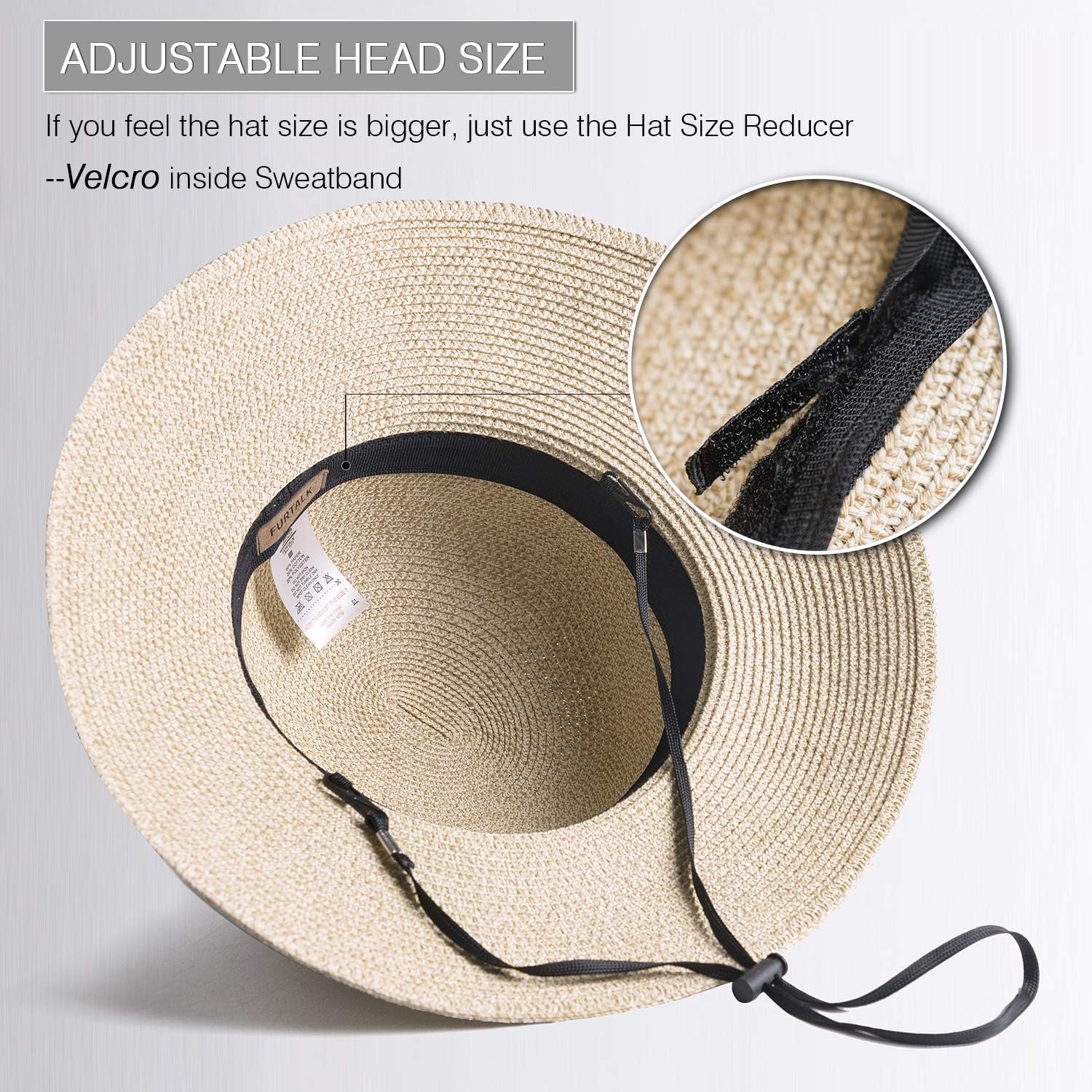 FURTALK Womens Beach Sun Straw Hat UV UPF50 Travel Foldable Brim Summer UV Hat at  Women’s Clothing store