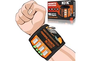 KFK Father's day gifts Magnetic Wristband Tool Belt for Holding Screws Nails Drill Bits, Dad Birthday Gifts for Men Him Who Wants Nothing - Cool Gifts for Step Dad Bonus Dad