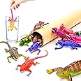 YiliUsAnwU 10 PCS Lizard Water Toys, Color Changing Chameleon Toys, Stretchy Animal, for 3 Years and up, for Goodie Bag Fillers,Classroom Rewards, Kids Easter Basket