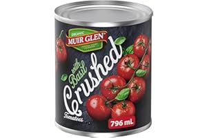 Muir Glen Organic Basil Crushed Tomatoes, 796-Milliliter