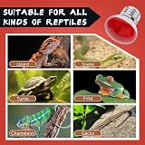 LUCKY HERP Reptile Heat Lamp 3 Pack 100W UVA Bearded Dragon Gecko Lizard view 5