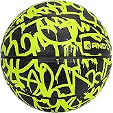 AND1 Fantom Graffiti Rubber Basketball - Streetball for Indoor and Outdoor Use, Deep Channel Construction and Durability