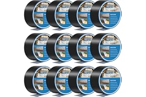 Heelos Deck Joist Tape Butyl Joist Tape 1-5/8'' x 50' Flashing Joists Tape for Decking for Flashing Decks and Beams Building Joists(12 Rolls)