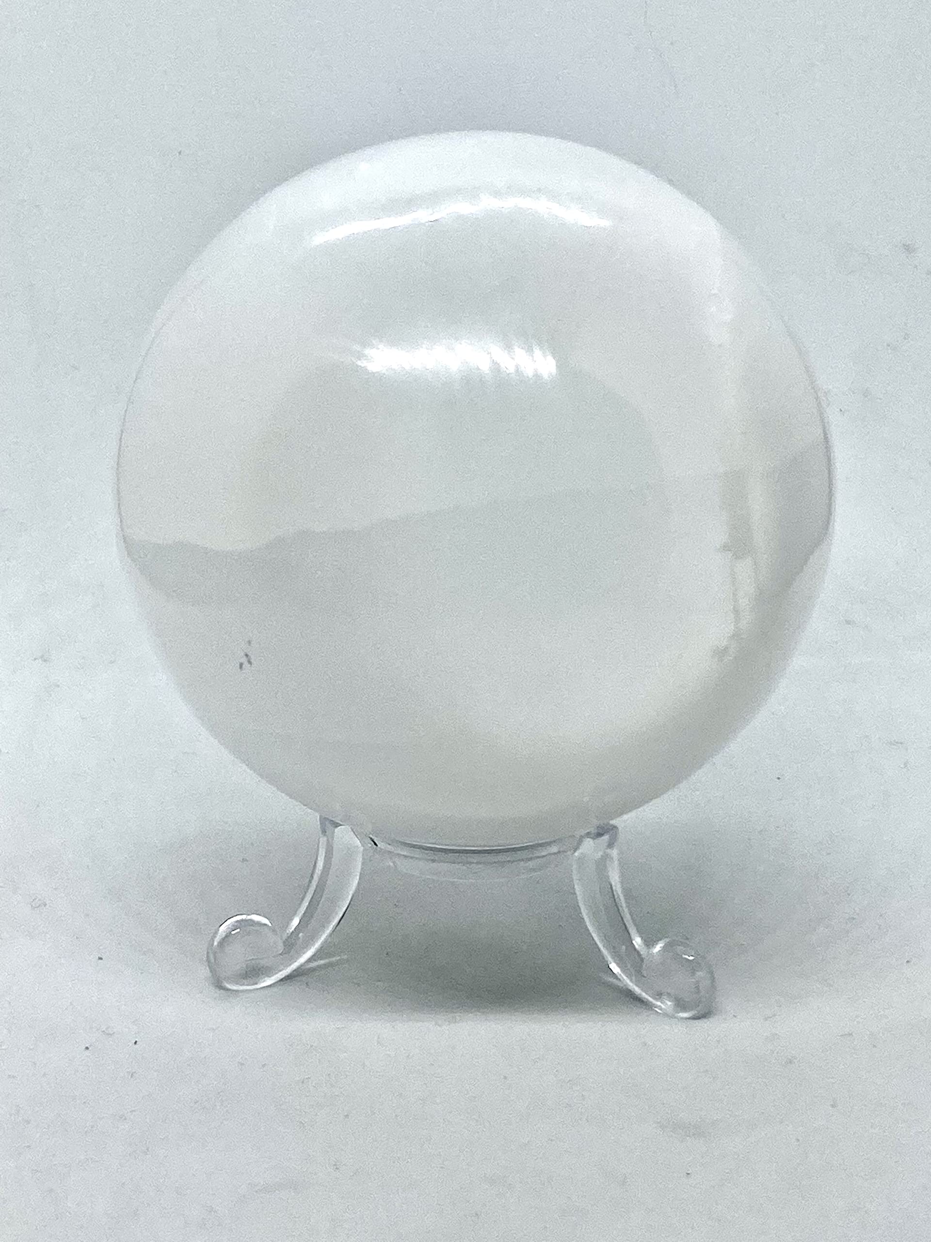 Selenite Sphere 7-8 cm - Includes Tripod Stand