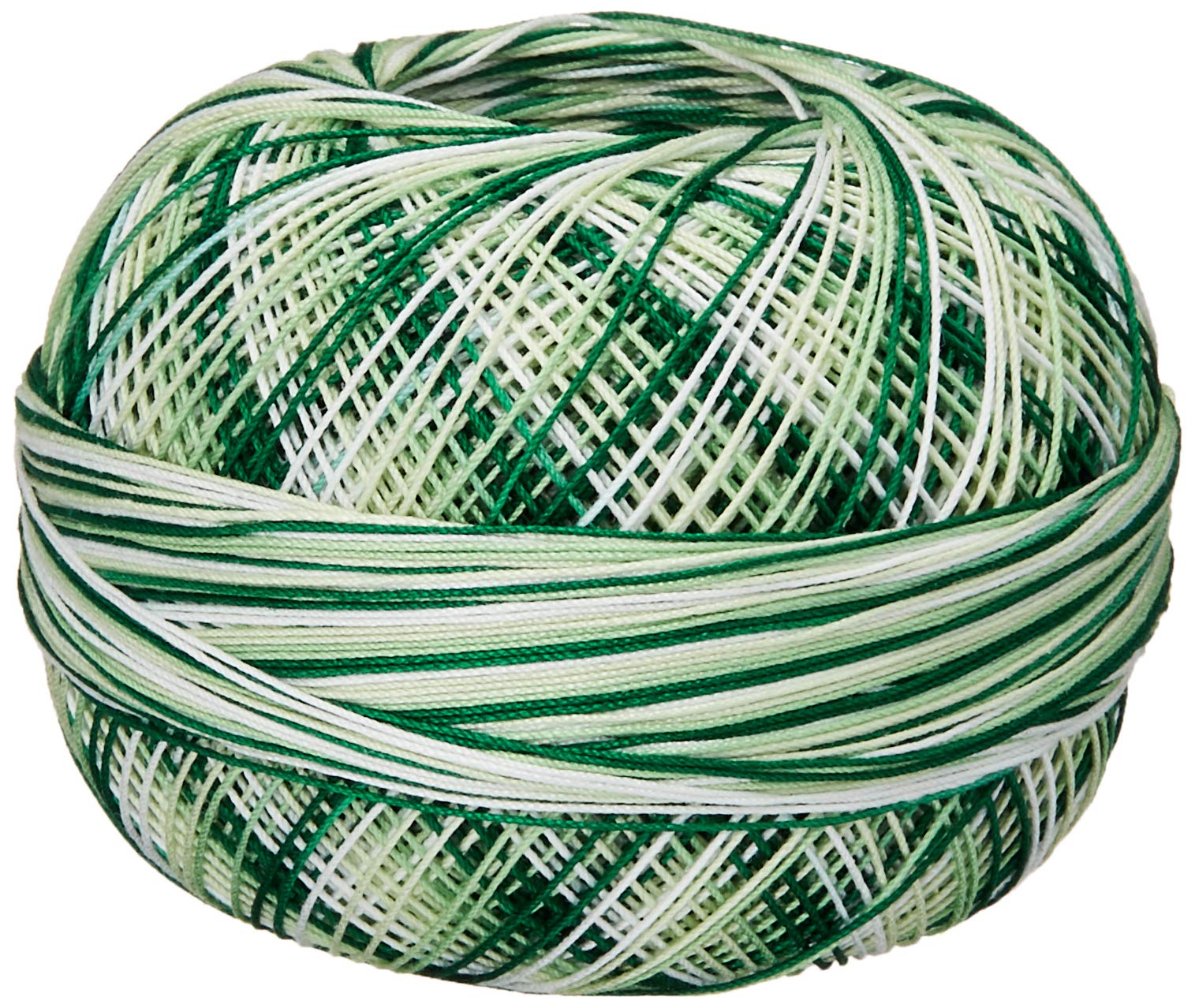 Handy Hands Lizbeth Premium Cotton Thread, Size 40, Christmas Green Mix