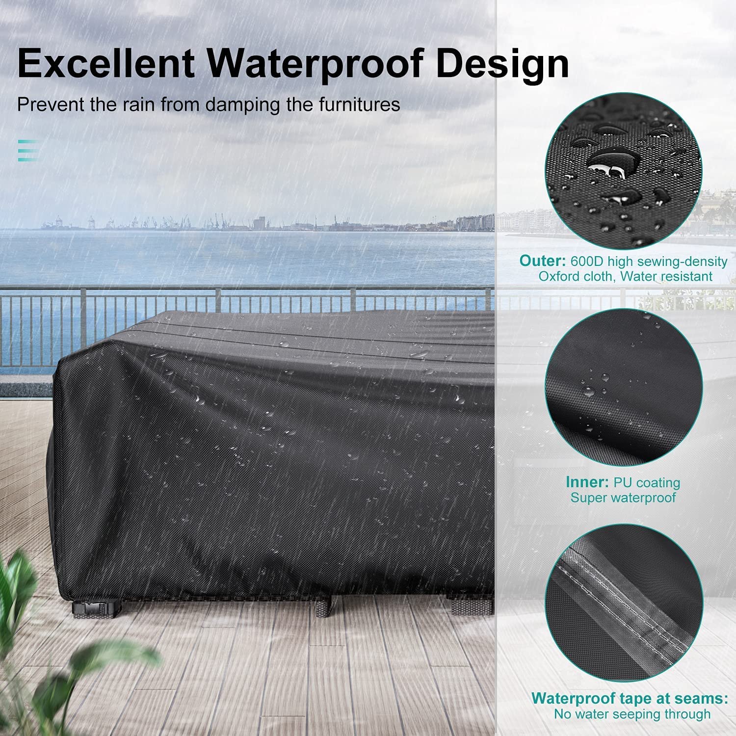 Garden Furniture Covers Waterproof, Yoisee Outdoor Patio Table Cover