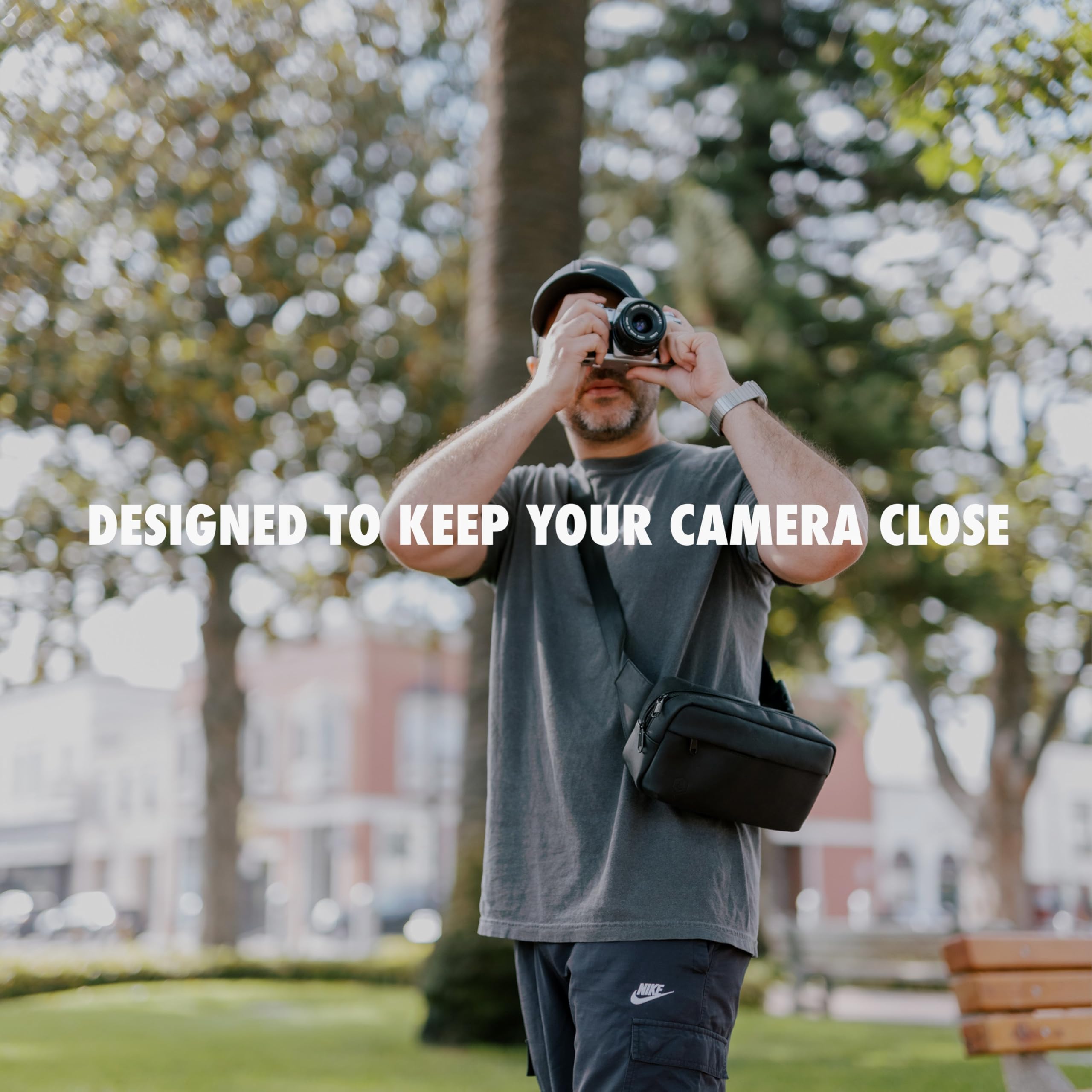 Evergreen Legacy Compact Camera Sling/Genuine Leather/Cross-body Bag/Compatible with Fujifilm X100 Series, X-Pro 3, XT4, Leica M6