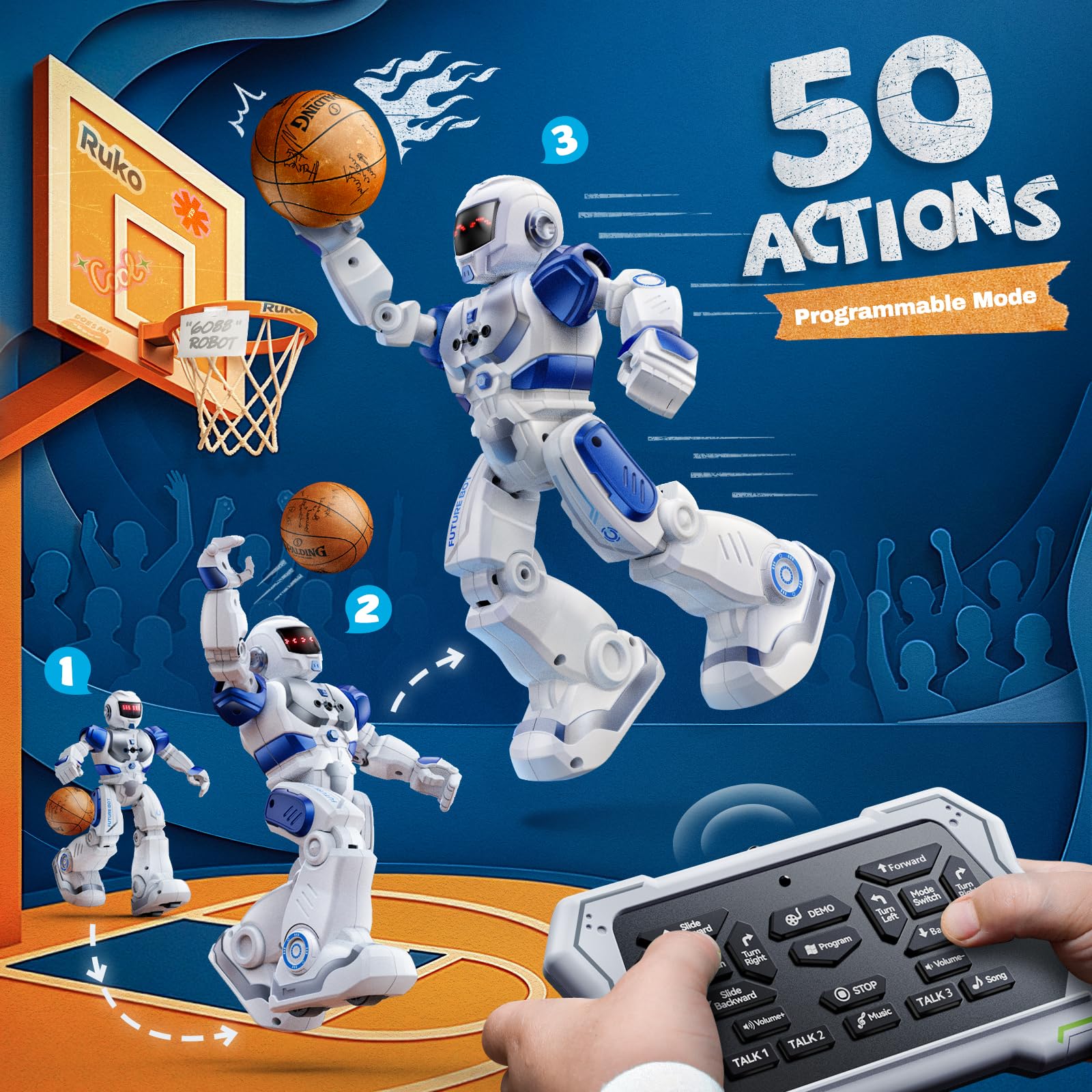 Mua Ruko 6088 Programmable Robot, Gesture Sensing Intelligent Remote ...