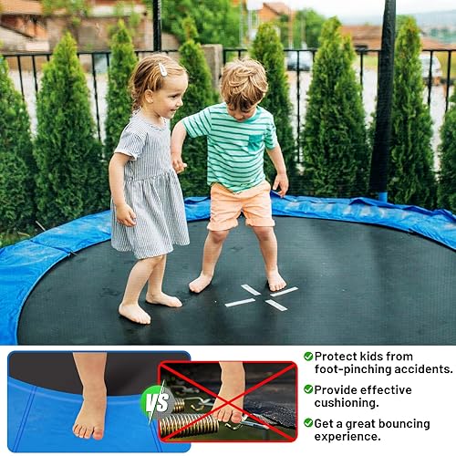 Beeplove 12ft Trampoline Pad, Replacement Spring Cover, Waterproof