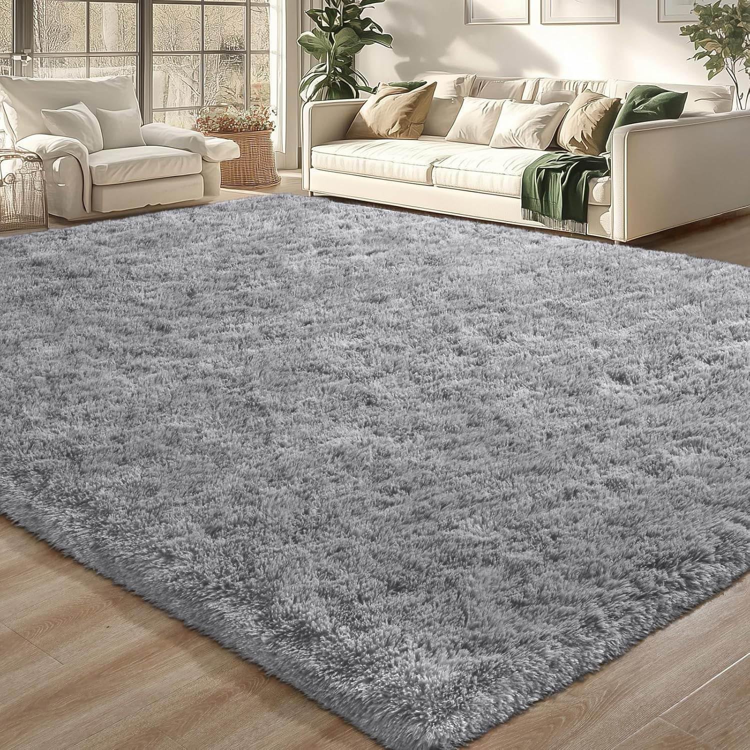 Large Shag Rug Merelax Soft Modern Indoor Large Shaggy Rug for Bedroom Livingroom Dorm ...