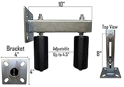 Adjustable Slide Gate Guide Rollers Upper Bolted