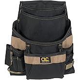 Custom Leathercraft 1620 Tool Bag, 11 Pockets, Steel Hammer Loop , Blue