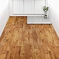 Oxdigi Vinyl Flooring Roll 107 sq.ft | 3'4"W x 32'10"L, PVC Leather-Like Linoleum Floor Covering, Waterproof Durable Heavy Vinyl, Easy to Install with Tape, Removable- No Adhesive Backing, Natural Oak